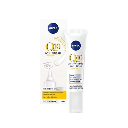 NIVEA Q10 POWER Anti-Wrinkle   Firming Eye Cream, 15mL | Anti-wrinkle eye cream with antioxidant Q10