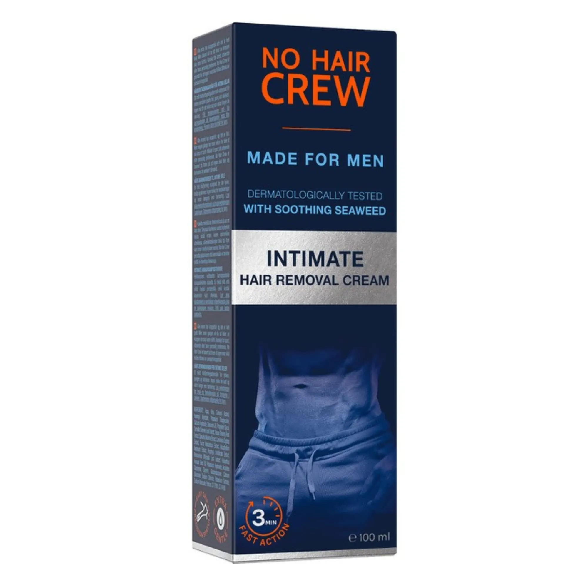 No Hair Crew - At Home Hair Removal Cream for Men - Painless, Flawless, 100ml