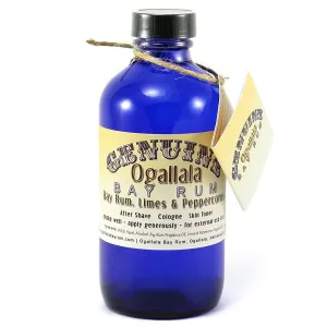 Ogallala Bay Rum, Limes and Peppercorns Aftershave, Pre-Shave, Skin Toner