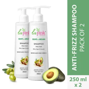 Olive & Argan Shampoo | Smooth, Shine & Frizz-Free Hair | 250 ml | Set Of 2