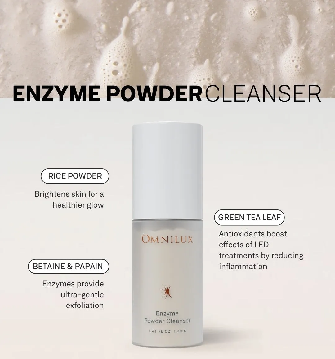 Omnilux Enzyme Powder Cleanser **Pre Order**