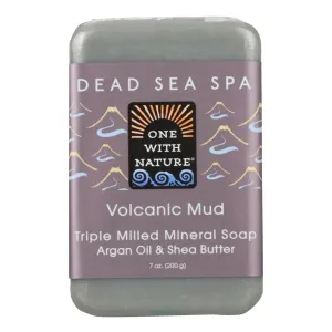 One With Nature Volcanic Mud Cleansing Bar Soap (7 Oz.)