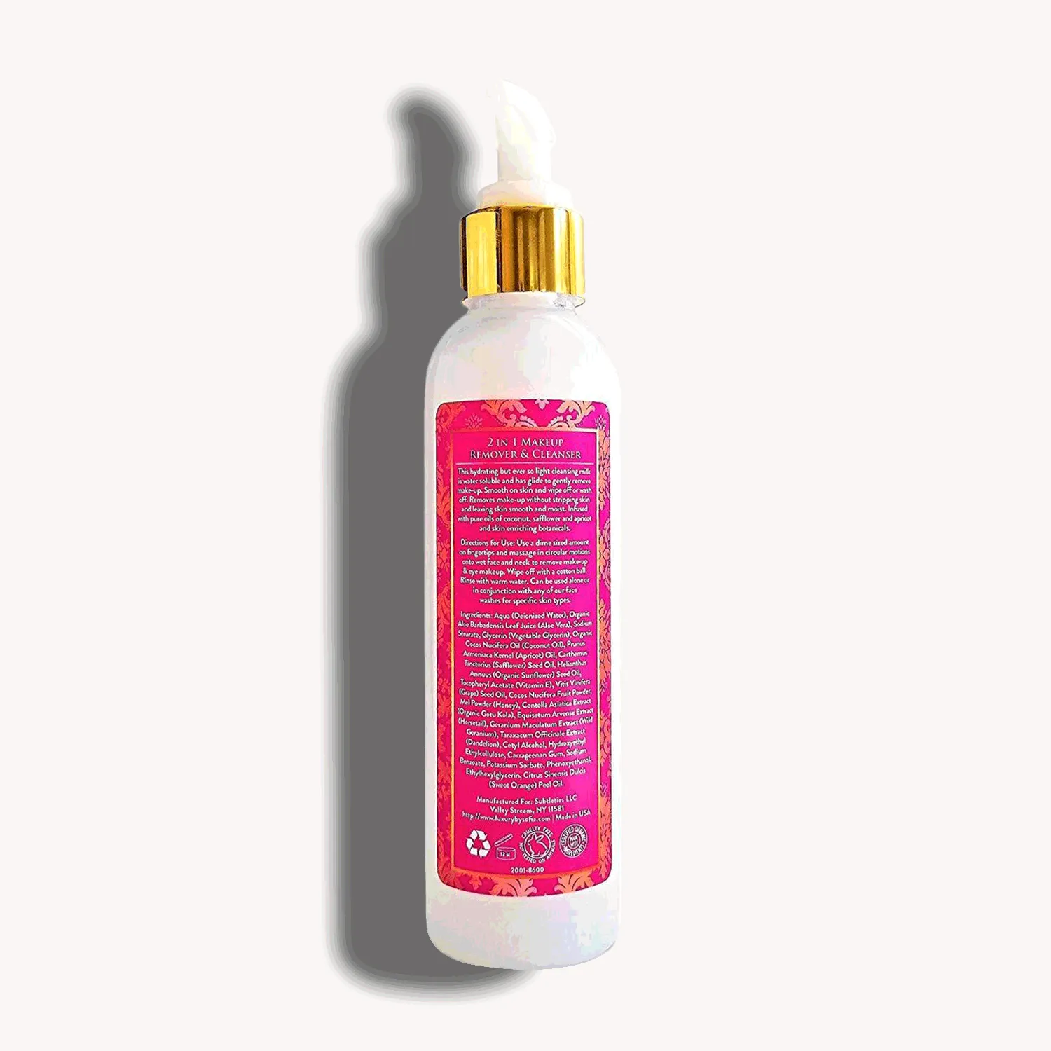 Organic 2 in 1 Makeup Remover & Cleanser