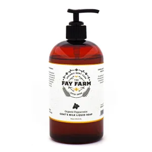 Organic Liquid Goat's Milk Soap, Peppermint