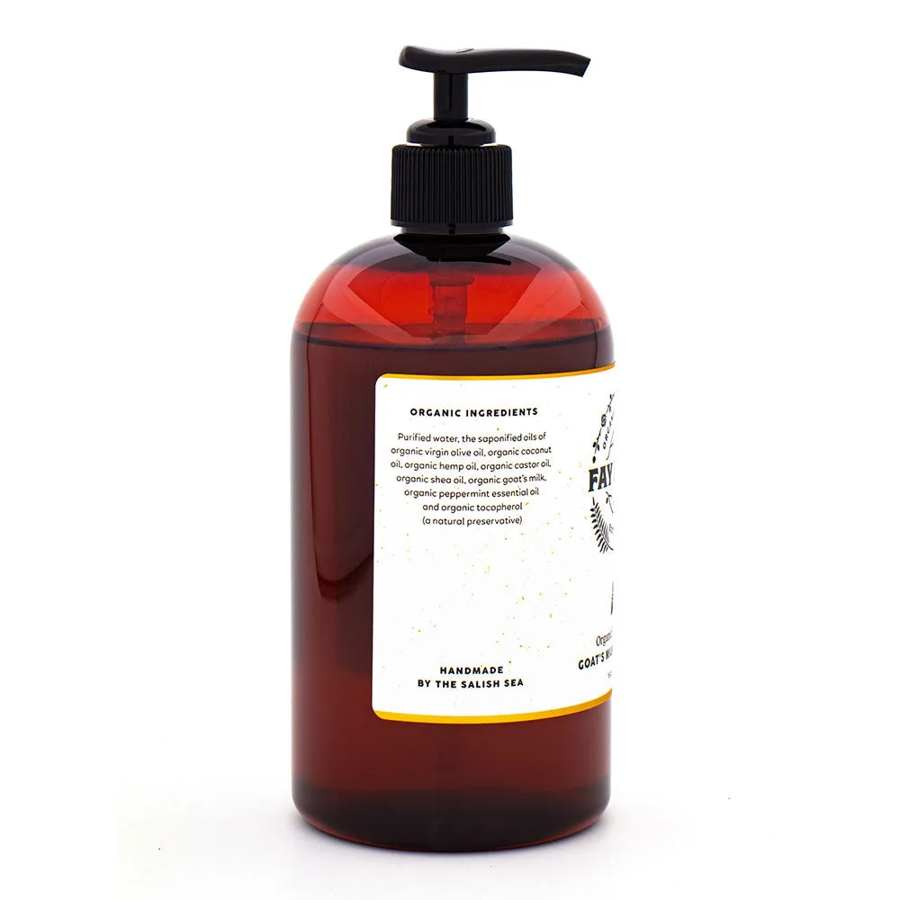 Organic Liquid Goat's Milk Soap, Peppermint