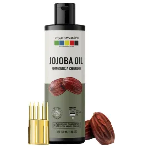 Organix Mantra Jojoba Oil for Hair Growth, Moisturizing Skin, Makeup Primer & Nails 100% Pure, Natural & Cold Pressed Oil Organic, 120ML