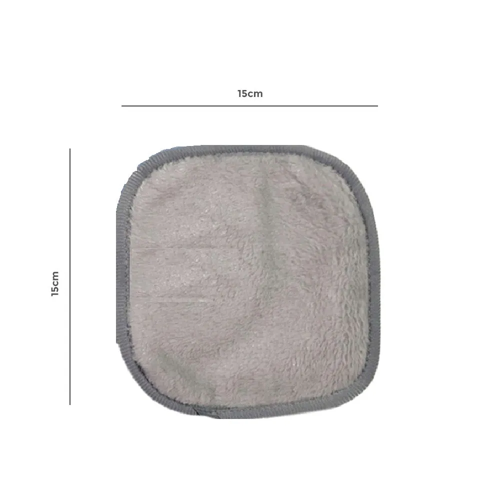 Pack Of 4 - Makeup Remover Cloth Soft Microfiber Reusable Facial Cleansing Towel-  Purple