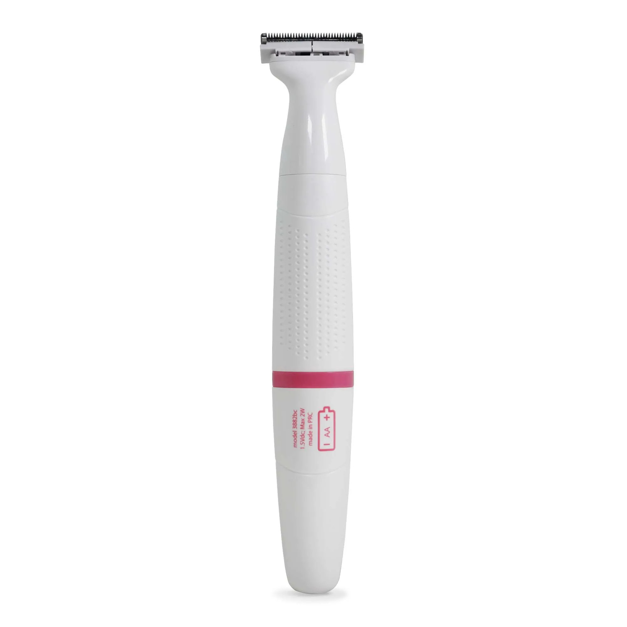 PALMPERFECT Total Grooming System, White, Interchangeable Heads, Water Resistant, Female Electric Shaver