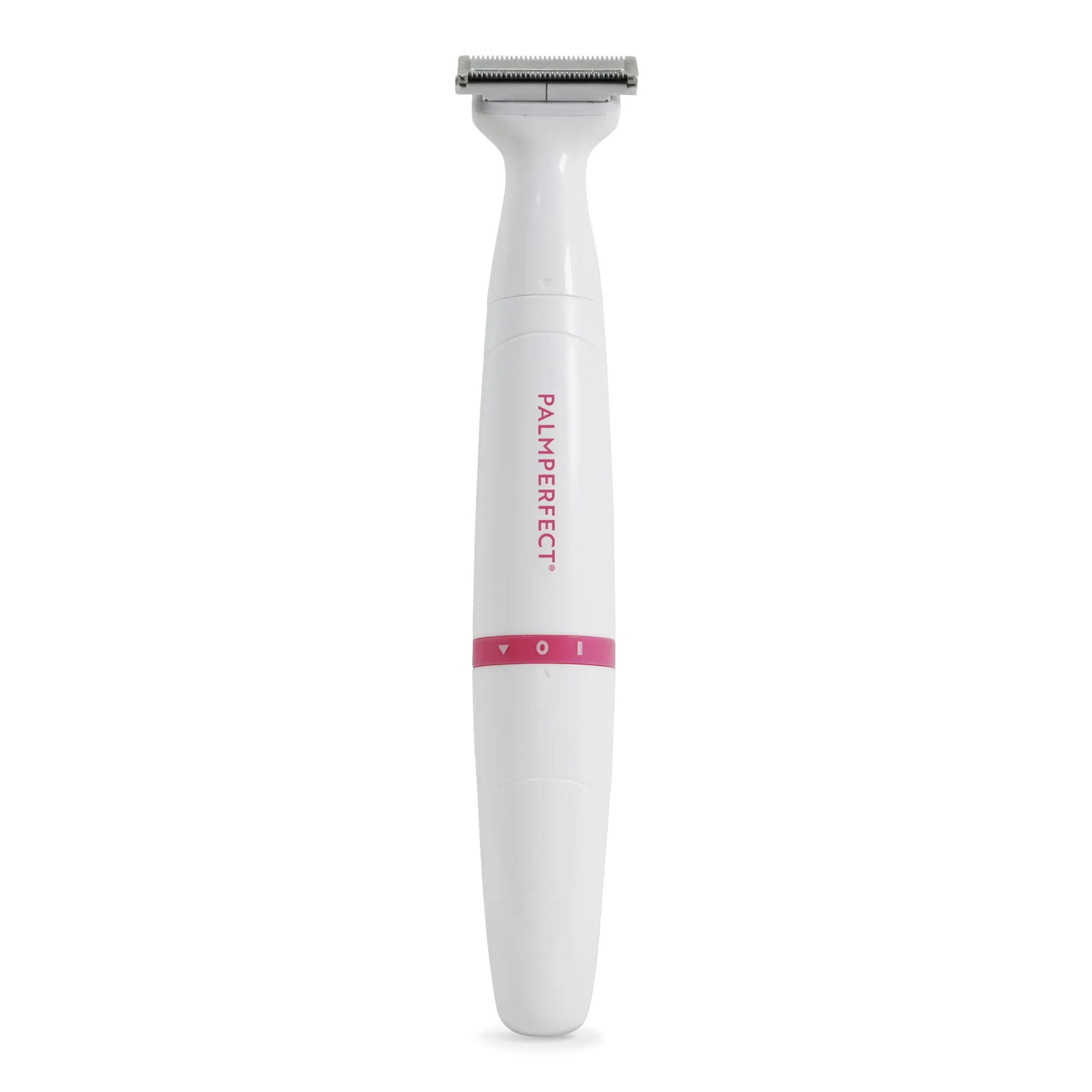 PALMPERFECT Total Grooming System, White, Interchangeable Heads, Water Resistant, Female Electric Shaver