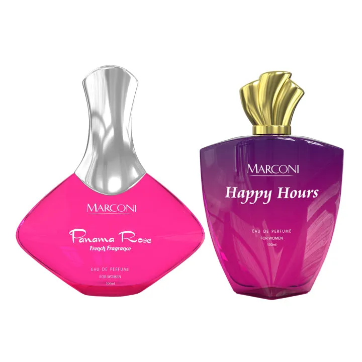 Panama Rose & Happy Hours - Fragrance Combo Set for Her ( 100ml   100ml )