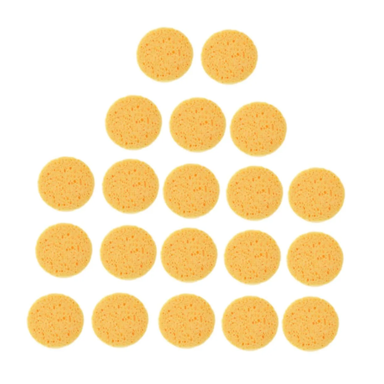 PartyKindom 100pcs Rounded Face for Makeup Application and Skin Cleaning Fluffy Cosmetic Removal Tools Soft and Skin Friendly for Daily Use and Natural Finish