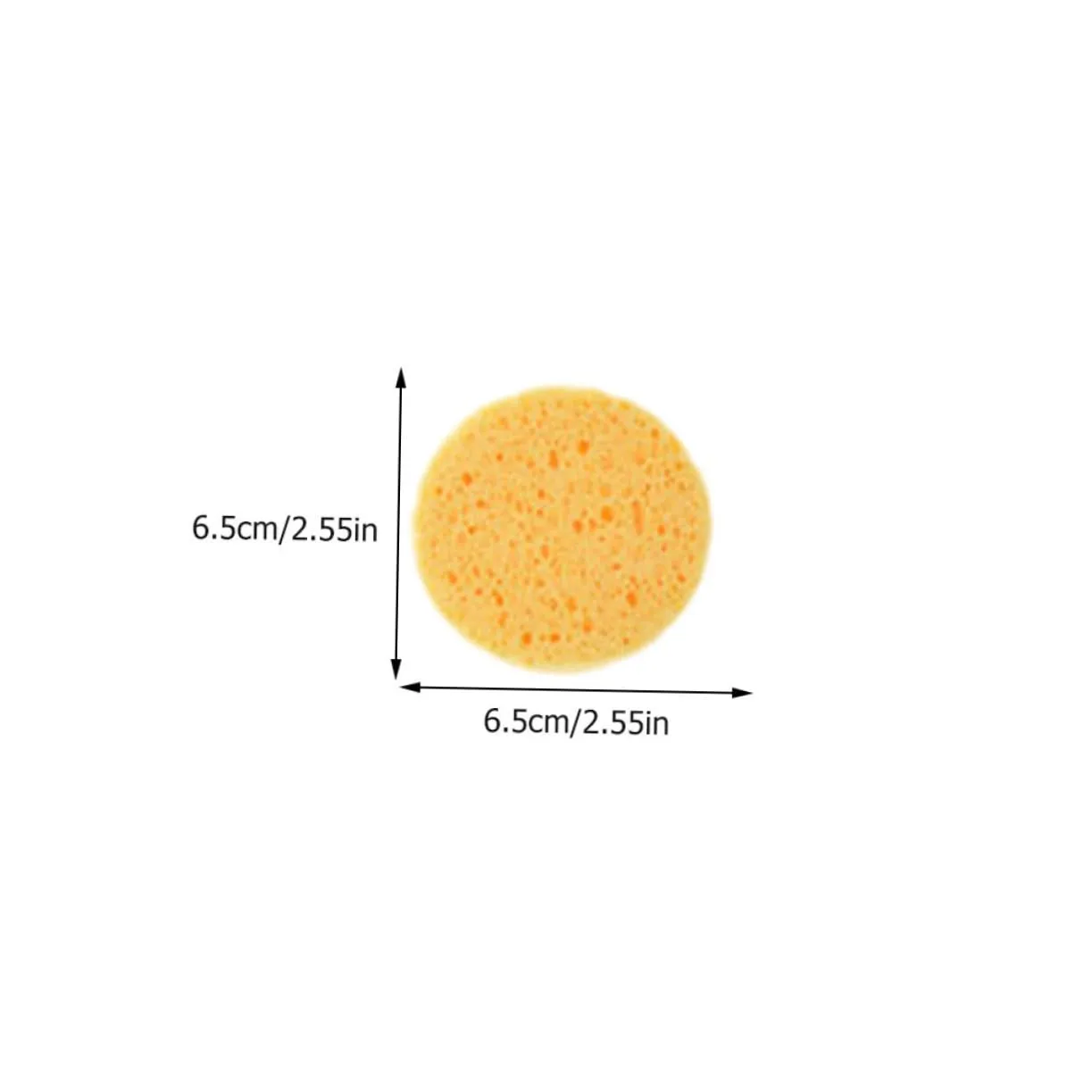 PartyKindom 100pcs Rounded Face for Makeup Application and Skin Cleaning Fluffy Cosmetic Removal Tools Soft and Skin Friendly for Daily Use and Natural Finish