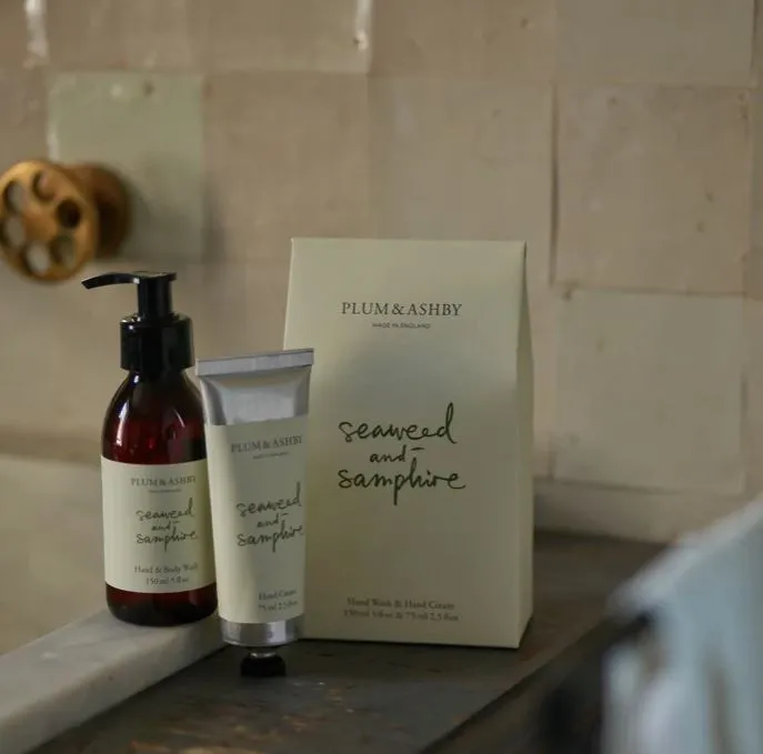 Plum & Ashby Hand Wash & Hand Cream - Seaweed & Samphire Fragrance