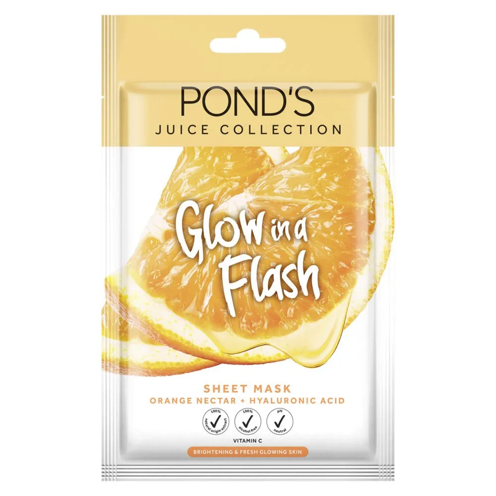 Ponds Sheet Mask Orange Nectar Hyaluronic Acid