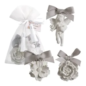 Pouch of 3 scented decorations - Fleur de Coton