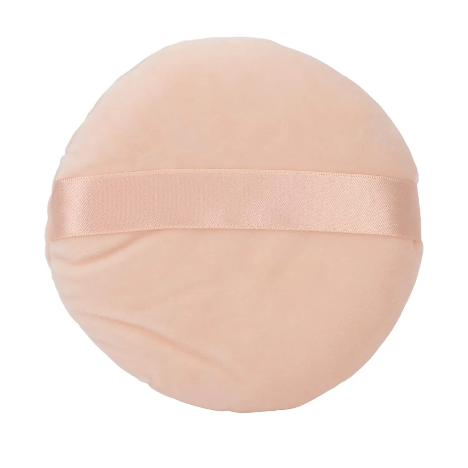 Powder Puff, Soft Washable Large Round Velour Body Powder Puff Loose Powder,Washable Large Body Powder Puff, Soft & Furry (Skin Color)