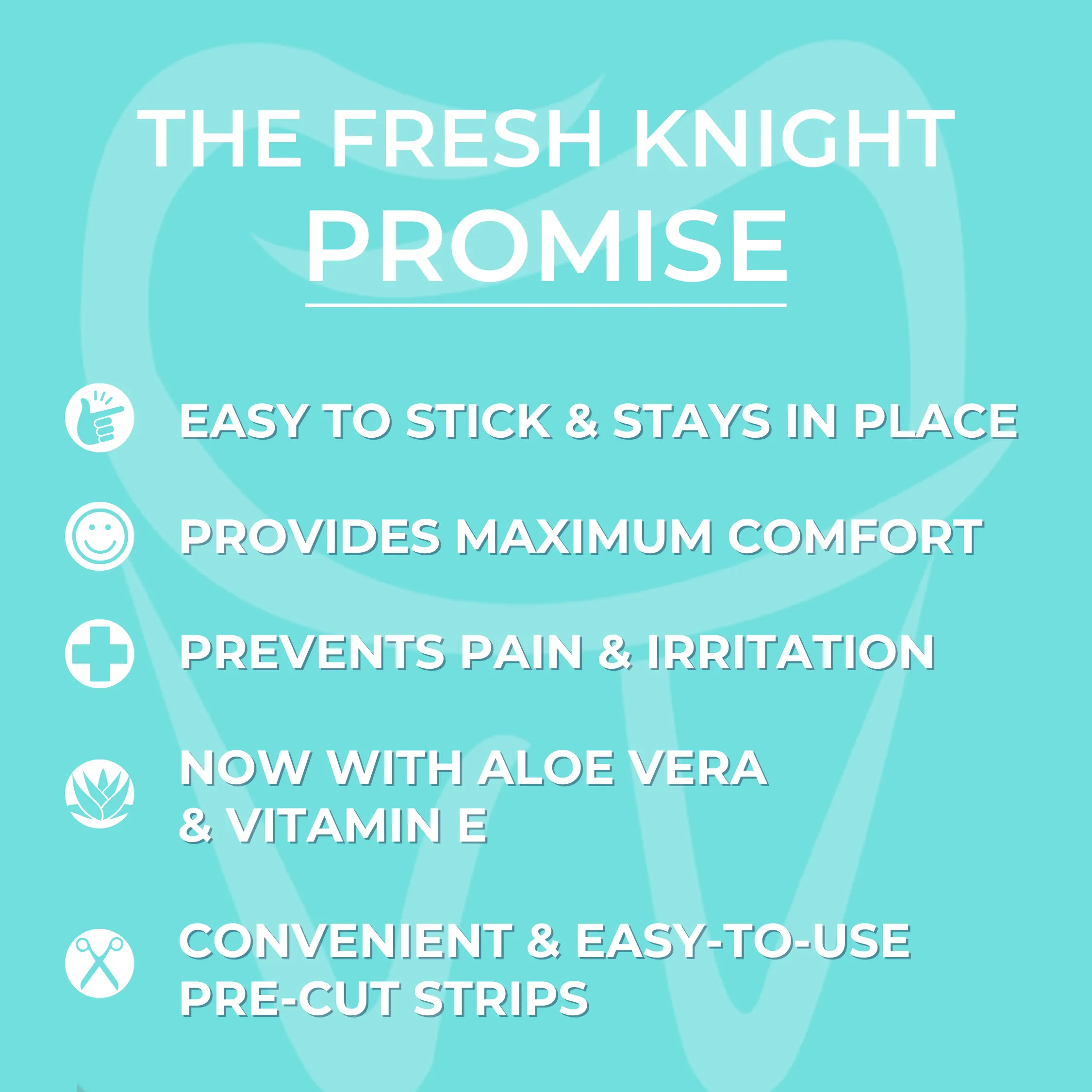 Premium Aloe   Vitamin E Braces Wax Pre-cut strips - 10 pack with FREE storage case.