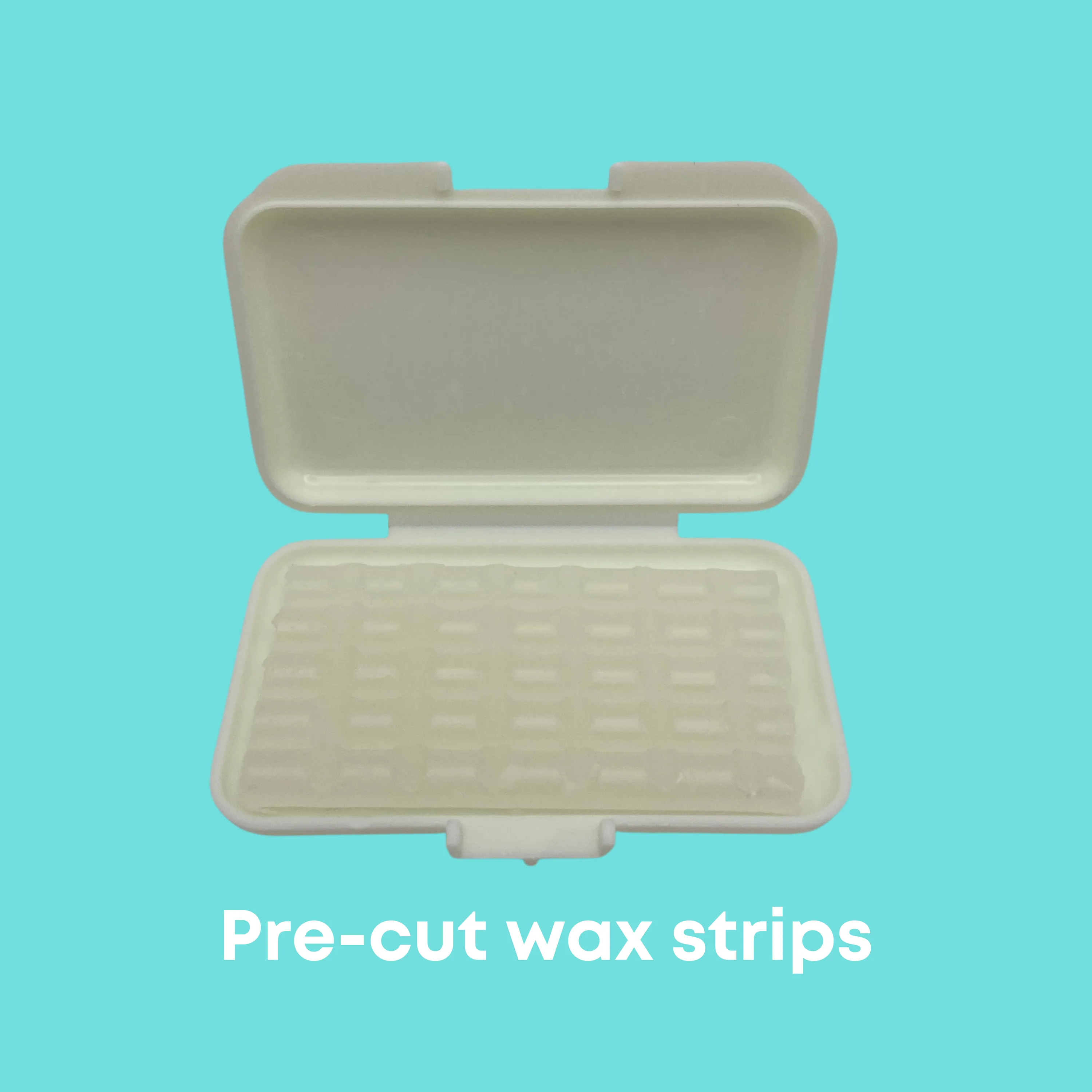 Premium Aloe   Vitamin E Braces Wax Pre-cut strips - 10 pack with FREE storage case.
