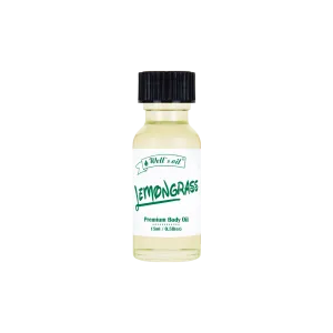 Premium Body Oil - Lemongrass (0.5 Fl Oz / 15 ml)