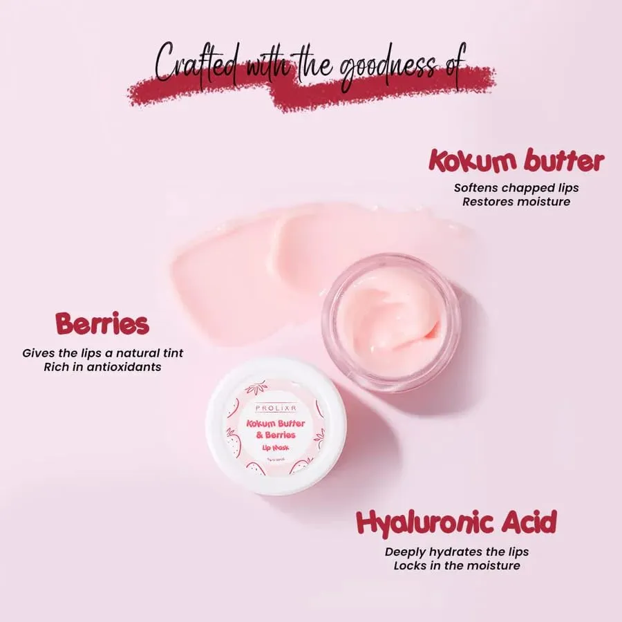 Prolixr Lip Balm Duo: Mango Butter & Orange Oil   Blueberry Grapeseed oil | Dry, Chapped & Dark Lips | Long Lasting Hydration | Natural Pink Tint | Antioxidant-Rich Formula | All Skin Types - 8g each