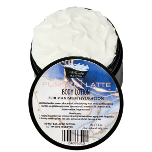 Pumpkin Latte Organic Moisturizing Body Lotion Shea Cocoa Butter Avocado Oil 4 oz