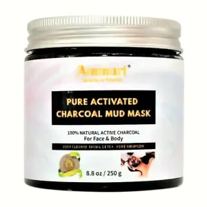 Pure Activated Charcoal Face & Body Mud Mask 250g