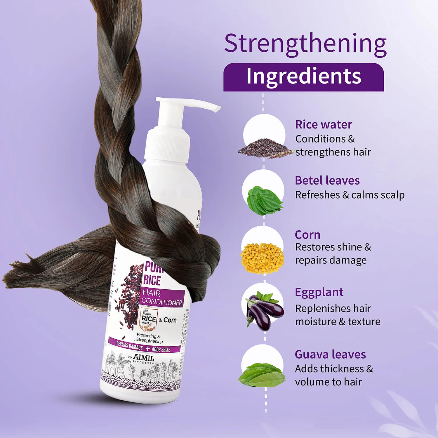 Purple Rice Hair Conditioner 200ml