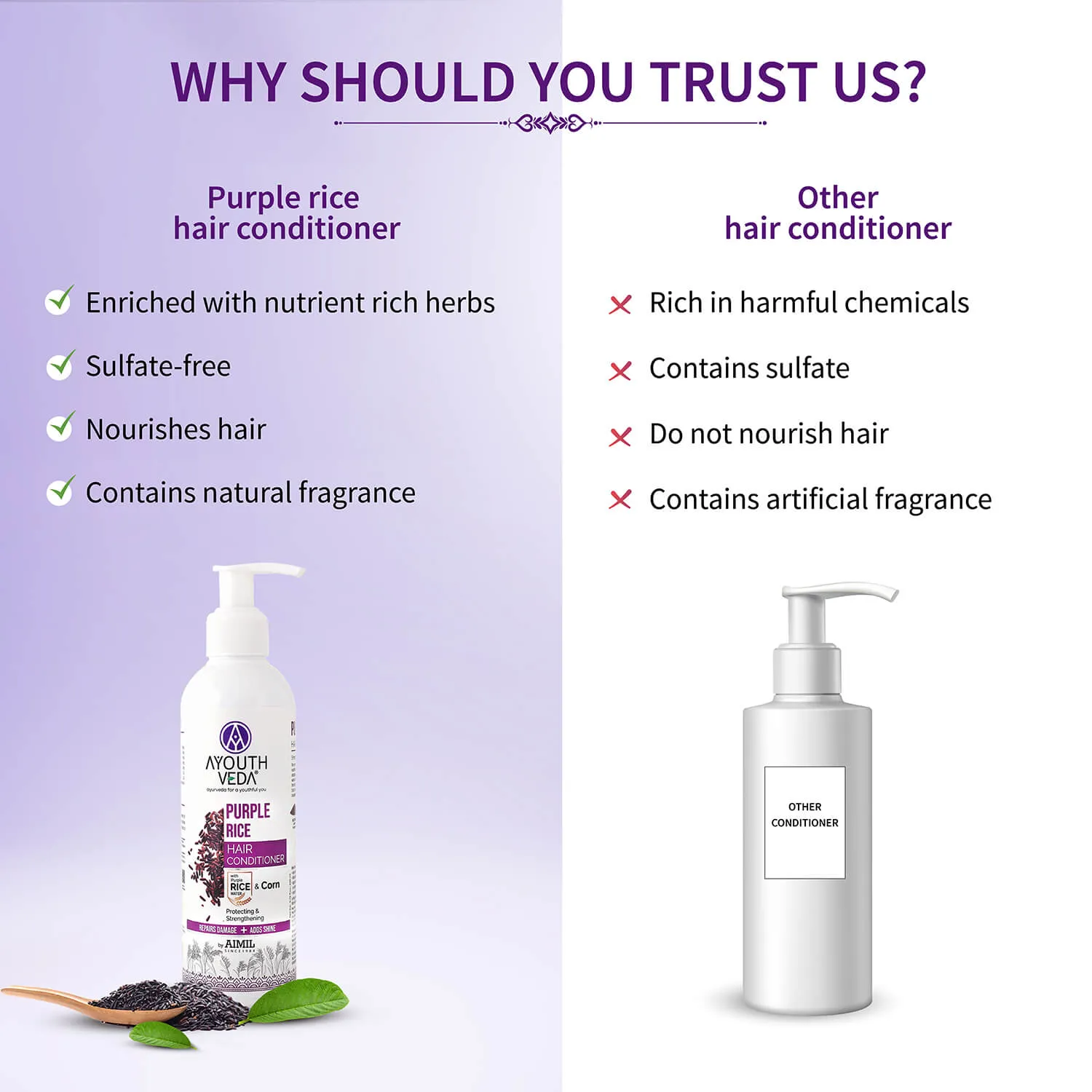 Purple Rice Hair Conditioner 200ml