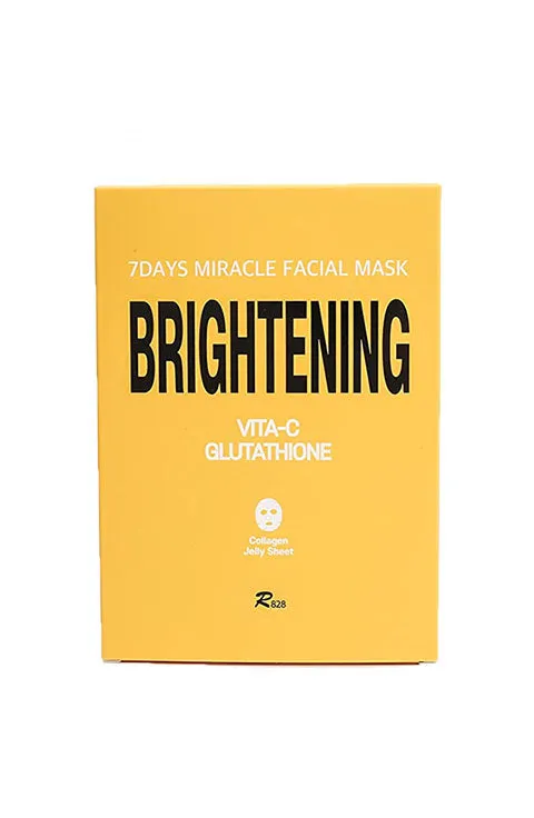 R828 Brightening Face Mask-Glutathione and Vitamin C 1Pcs or 1Box(10Pcs)
