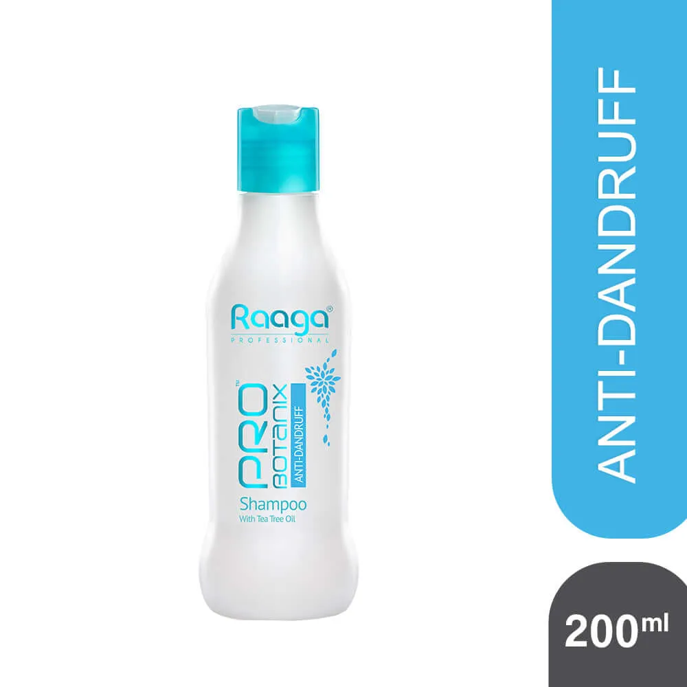 Raaga Professional Pro Botanix Anti-Dandruff Shampoo with Tea Tree Oil | Reduces Itchiness & Flaking, Prevents Dryness