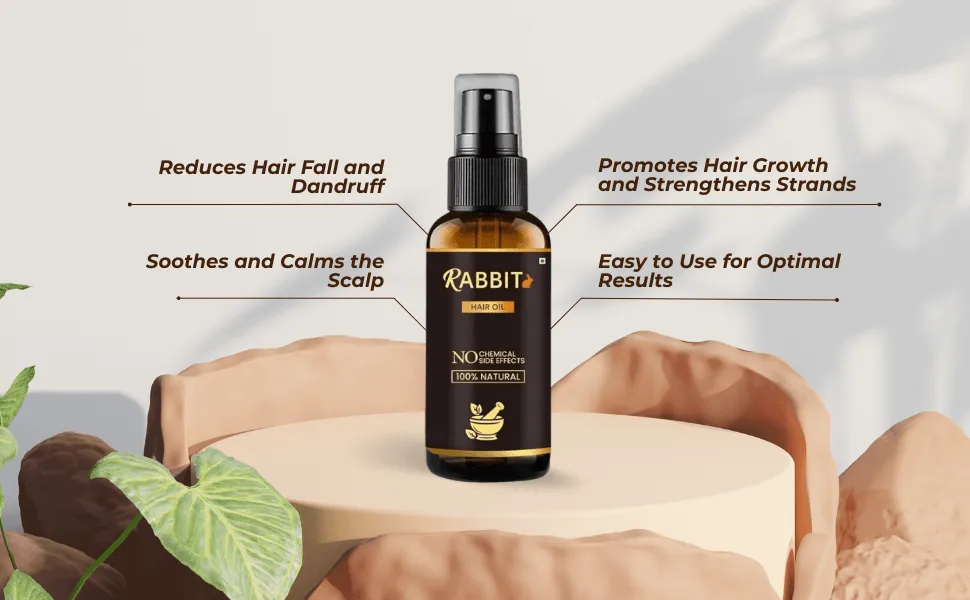 Rabbit Magic Herbal Hair Oil (Pack of 2)