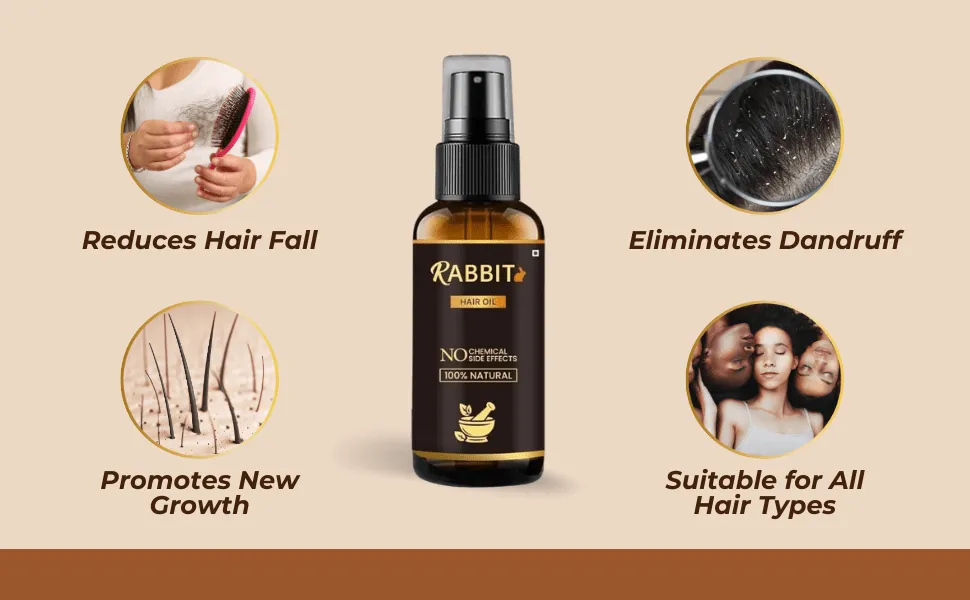Rabbit Magic Herbal Hair Oil (Pack of 2)