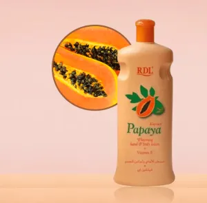 RDL Papaya Whitening Body Lotion   Vitamin E - 210ml (Small)