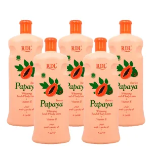 RDL Papaya Whitening Body Lotion   Vitamin E - 600ml (4 1) Offer
