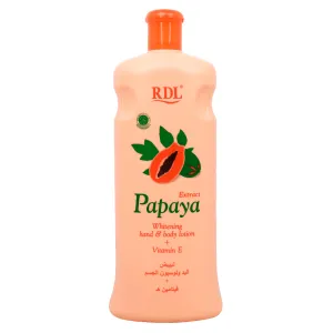 RDL Papaya Whitening Body Lotion   Vitamin E - 600ml