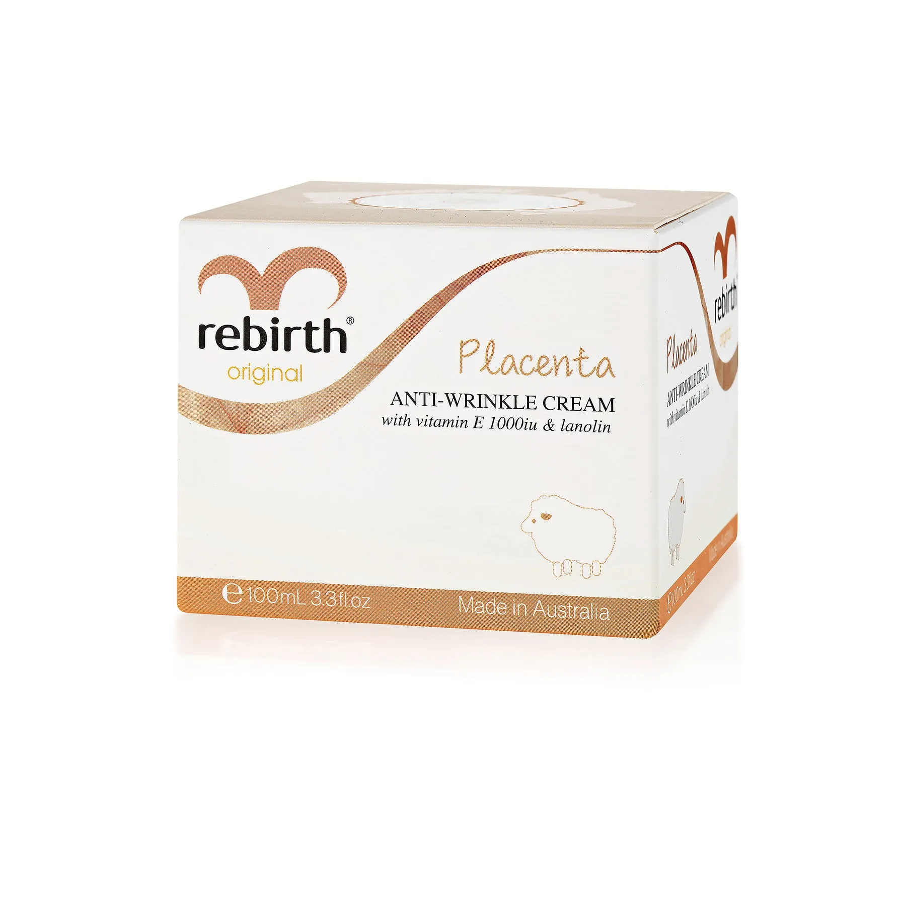 Rebirth Placenta Lanolin & Vitamin E Anti-Wrinkle Cream 100g