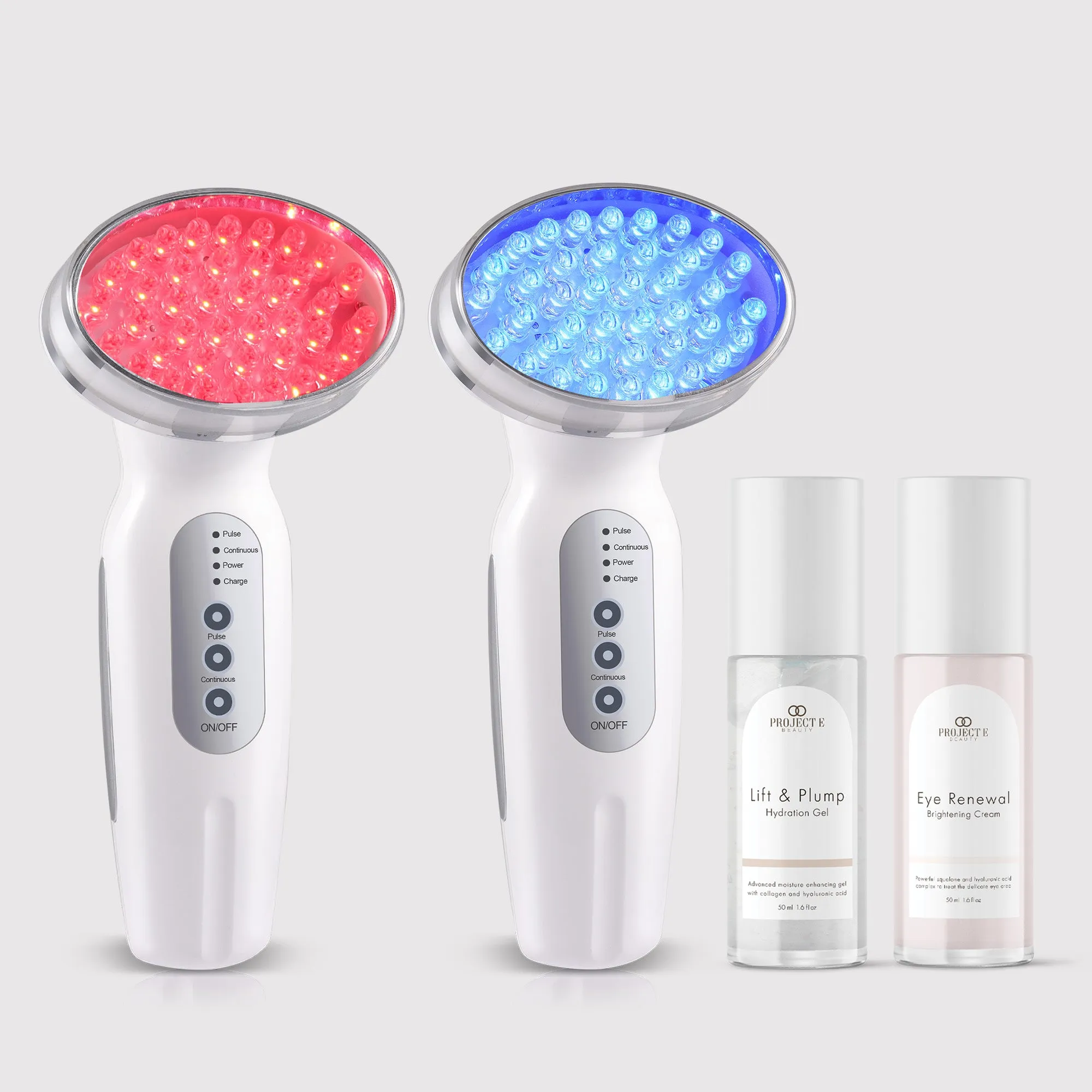 RED   BLUE Light Therapy Wand Set