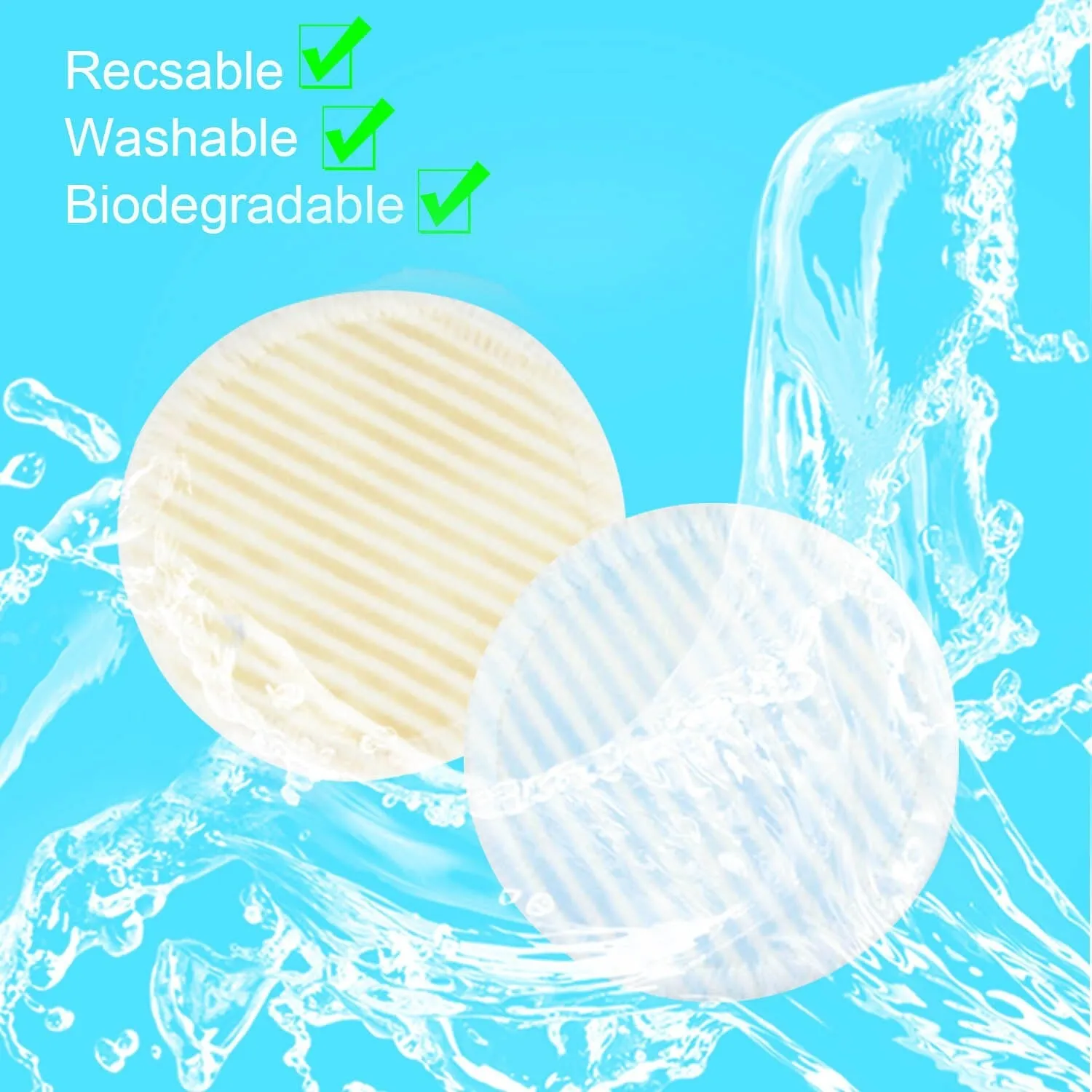 Reusable Bamboo Fibre Makeup Remover Pads