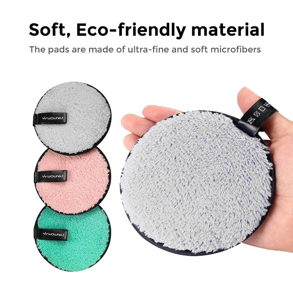 Reusable Sponge Makeup Remover Pad Cloth Face & Eye Cleansing Round Circle Puff Eco-friendly Washable Makeup Removing Pad