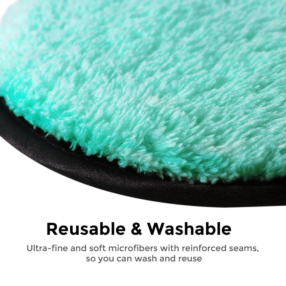 Reusable Sponge Makeup Remover Pad Cloth Face & Eye Cleansing Round Circle Puff Eco-friendly Washable Makeup Removing Pad