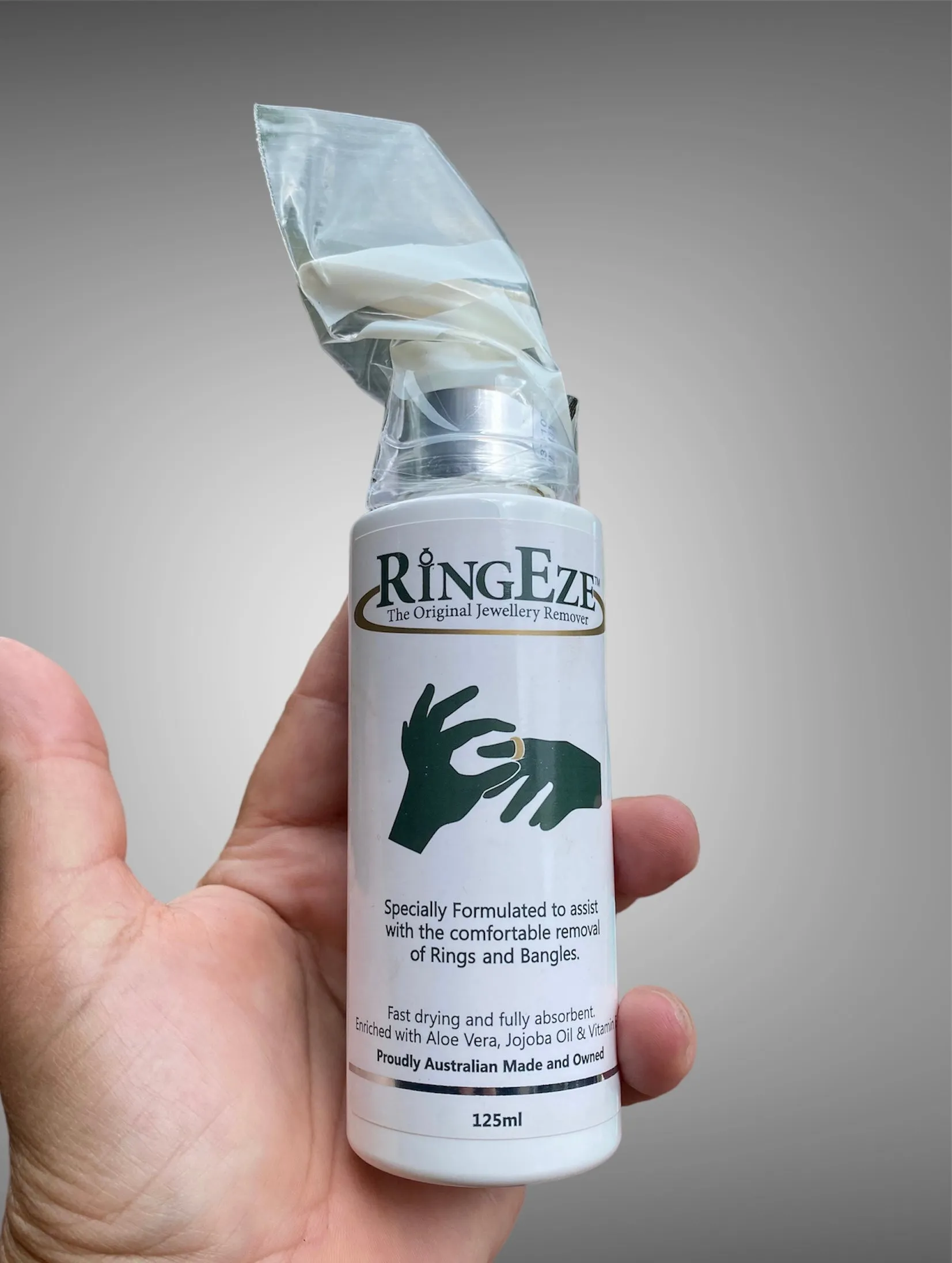 Ring EZE Lotion to remove Rings.
