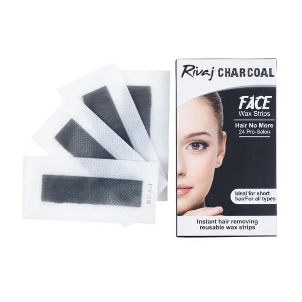 Rivaj Charcoal Face Wax Strips 24pcs