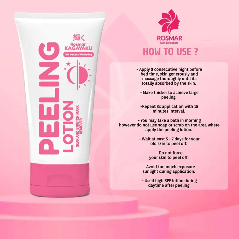 Rosmar Peeling Lotion Scar and Stretchmark Remover - 100ml