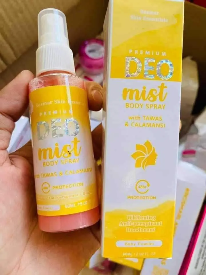 Rosmar - PREMIUM DEO MIST with TAWAS & CALAMANSI 60 ml ( YELLOW )