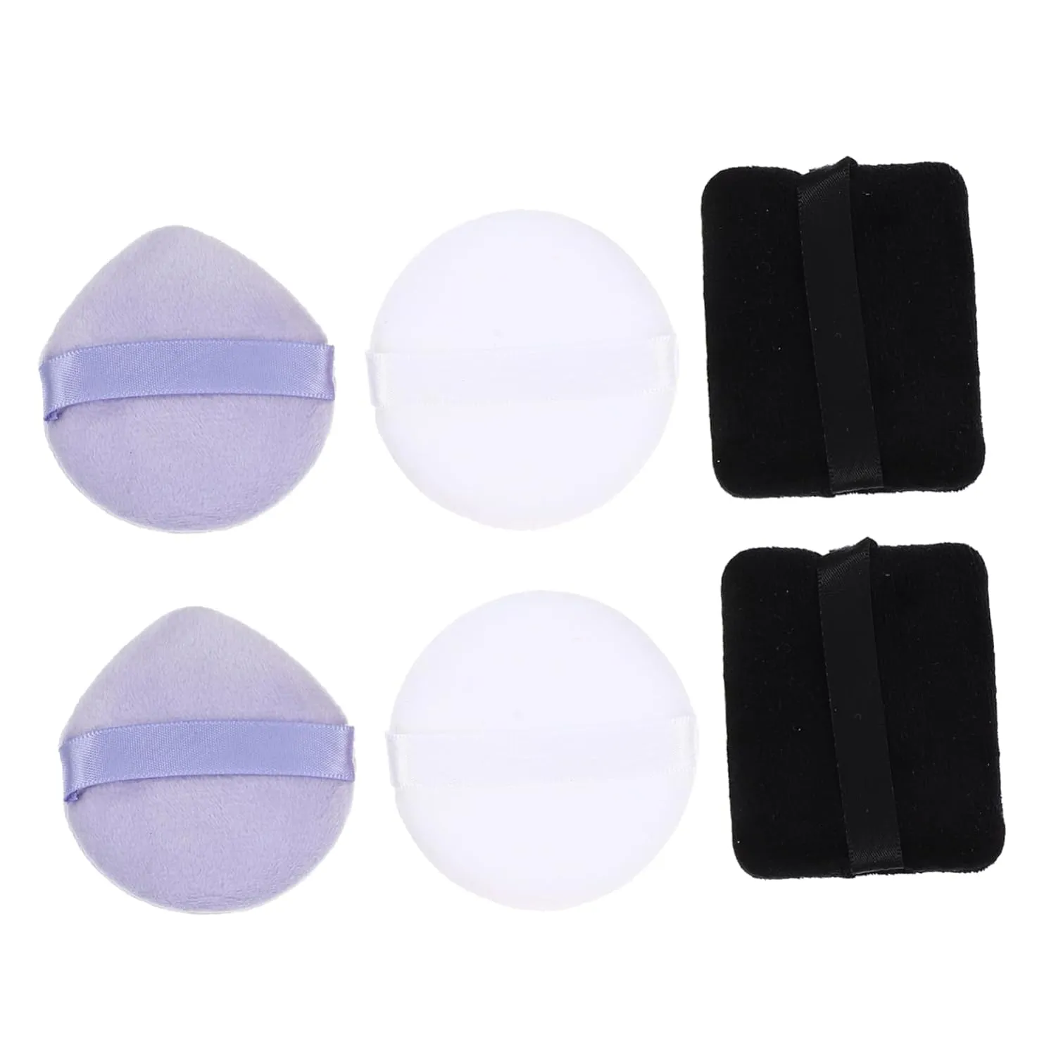 SAFIGLE 6pcs Makeup Puff Soft and Comfortable Loose Powder Applicators for Smooth Finish for Travel and Daily Use for All Occasions