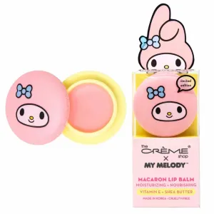 Sanrio My Melody Macaron Lip Balm in a Display Box-Strawberry Banana   Vitamin E  Shea Butter