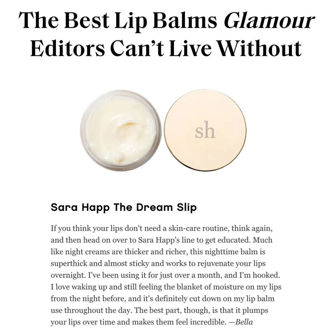 Sara Happ Lip Care