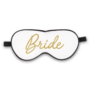 SATIN BRIDE SLEEP MASK - WHITE