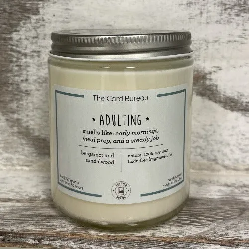 Scented 8 oz. Candle- Adulting