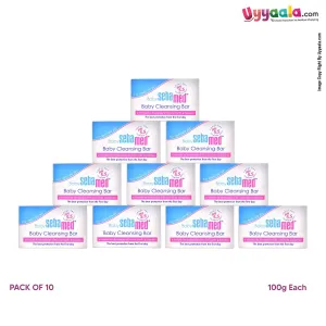Sebamed Baby Cleansing Bar - 100 gm (pack of 10)